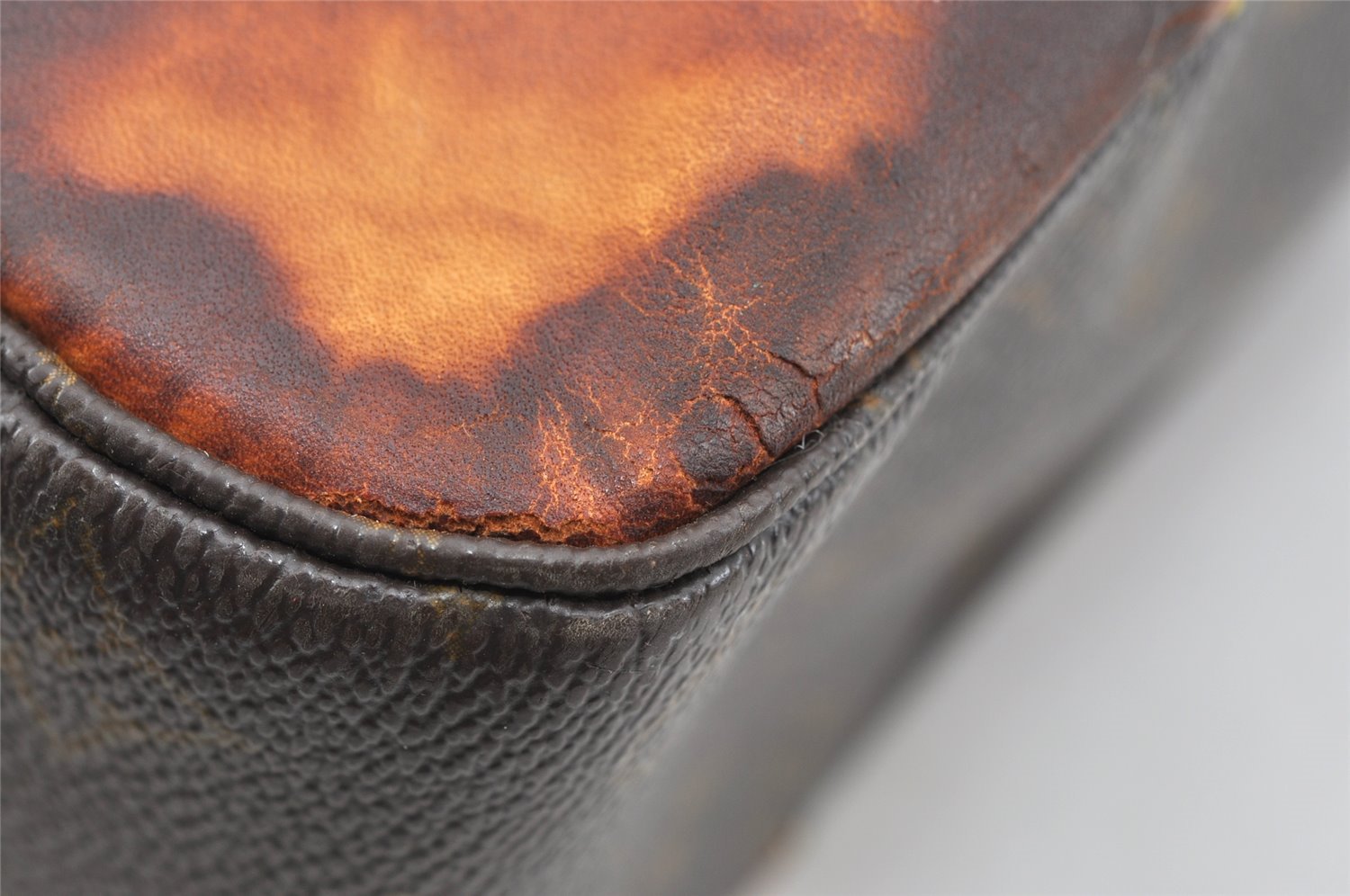 Authentic Louis Vuitton Monogram Boulogne 35 Shoulder Bag M51260 LV Junk 8936I