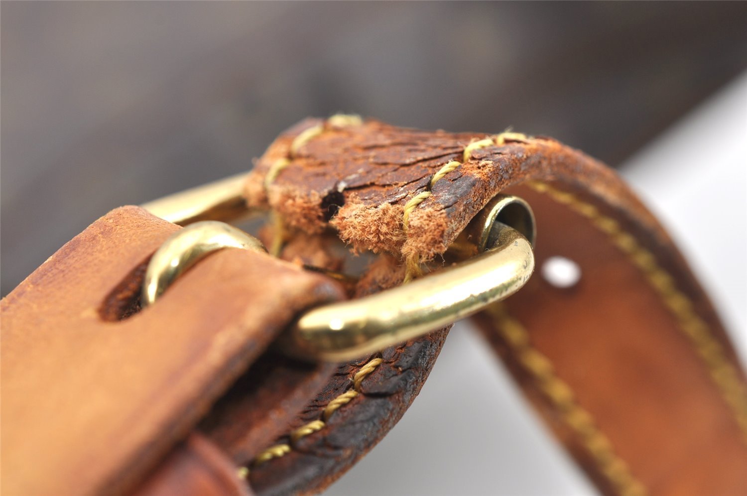 Authentic Louis Vuitton Monogram Boulogne 35 Shoulder Bag M51260 LV Junk 8936I