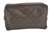 Auth Louis Vuitton Monogram Trousse Toilette 25 Clutch Hand Bag M47527 LV 8937J