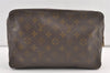 Auth Louis Vuitton Monogram Trousse Toilette 25 Clutch Hand Bag M47527 LV 8937J