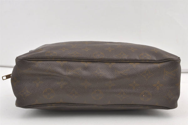 Auth Louis Vuitton Monogram Trousse Toilette 25 Clutch Hand Bag M47527 LV 8937J