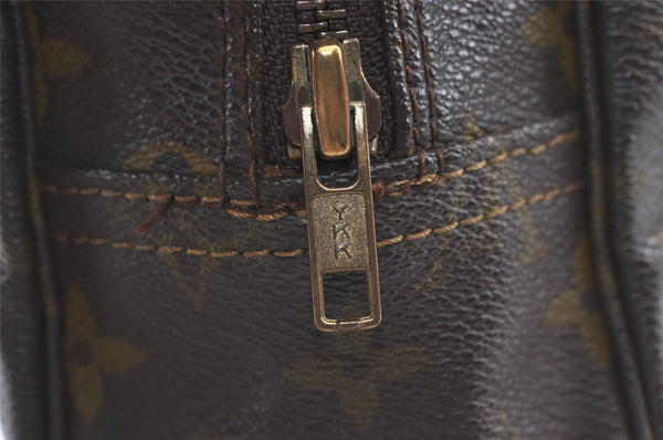 Auth Louis Vuitton Monogram Trousse Toilette 25 Clutch Hand Bag M47527 LV 8937J