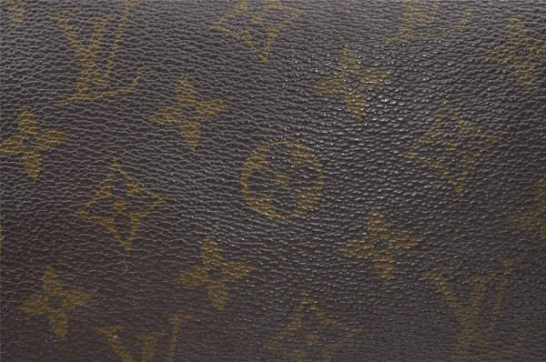 Auth Louis Vuitton Monogram Trousse Toilette 25 Clutch Hand Bag M47527 LV 8937J