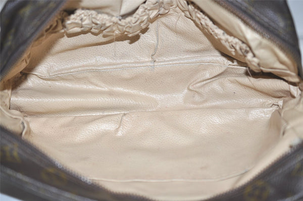 Auth Louis Vuitton Monogram Trousse Toilette 25 Clutch Hand Bag M47527 LV 8937J