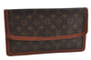 Authentic Louis Vuitton Monogram Pochette Dame GM M51810 Clutch Hand Bag 8938I