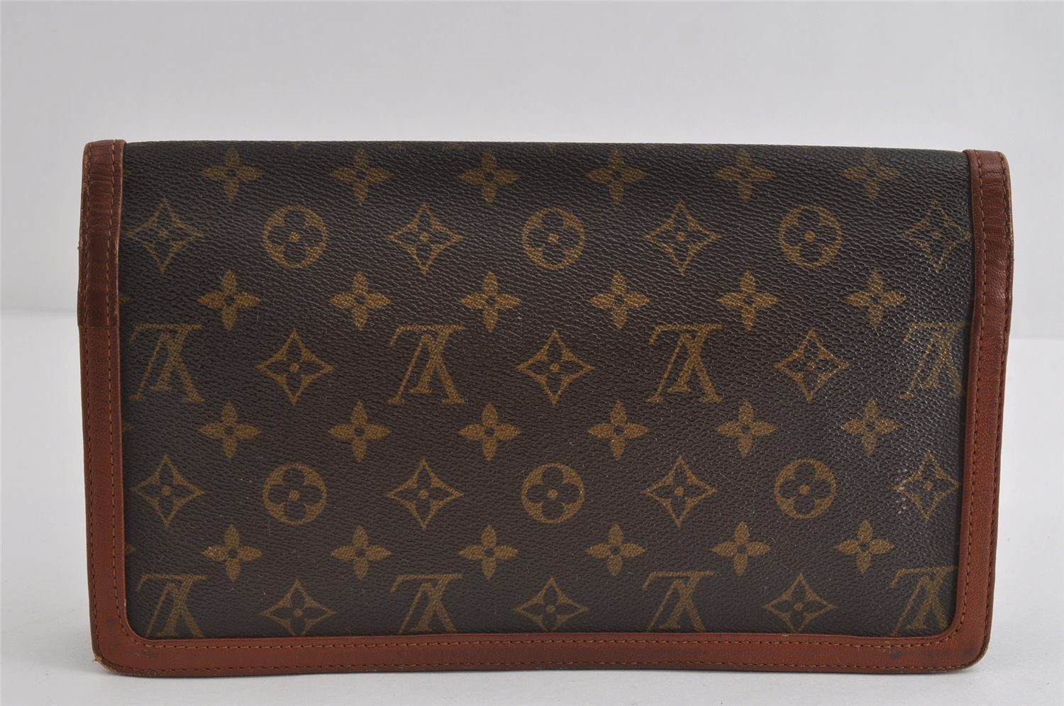 Authentic Louis Vuitton Monogram Pochette Dame GM M51810 Clutch Hand Bag 8938I
