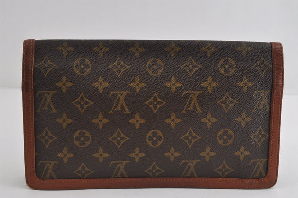 Authentic Louis Vuitton Monogram Pochette Dame GM M51810 Clutch Hand Bag 8938I