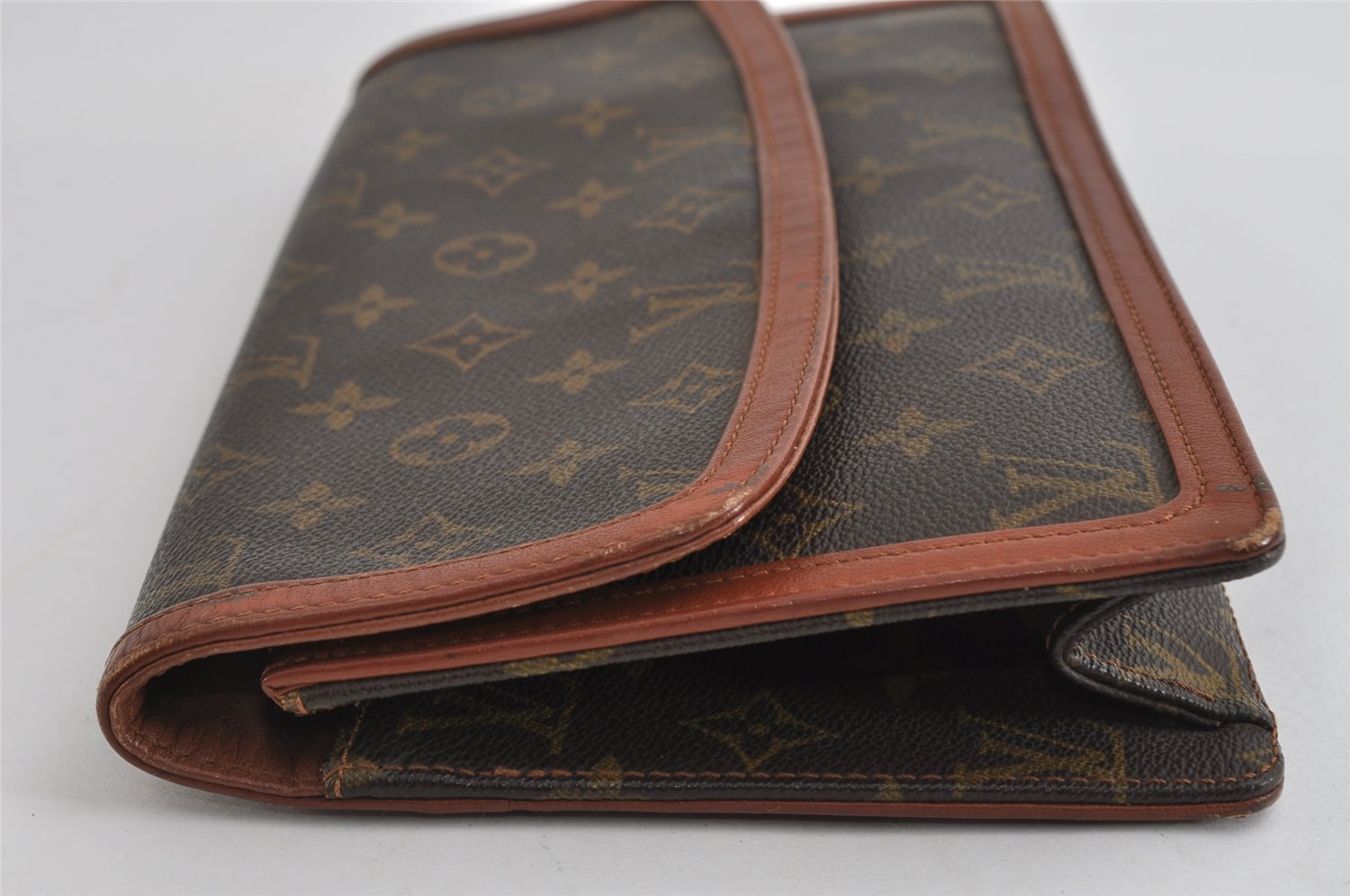 Authentic Louis Vuitton Monogram Pochette Dame GM M51810 Clutch Hand Bag 8938I