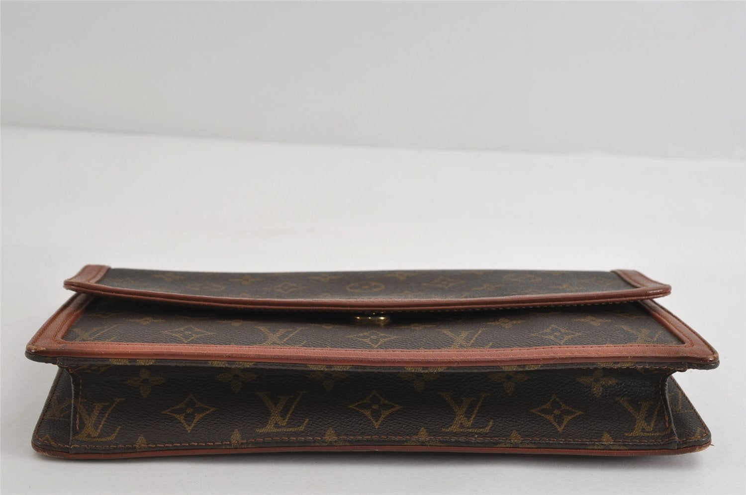 Authentic Louis Vuitton Monogram Pochette Dame GM M51810 Clutch Hand Bag 8938I