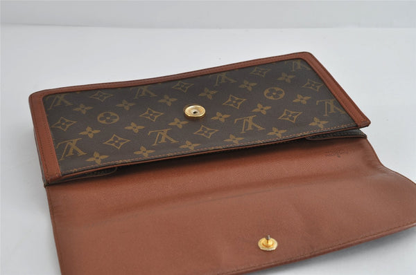 Authentic Louis Vuitton Monogram Pochette Dame GM M51810 Clutch Hand Bag 8938I