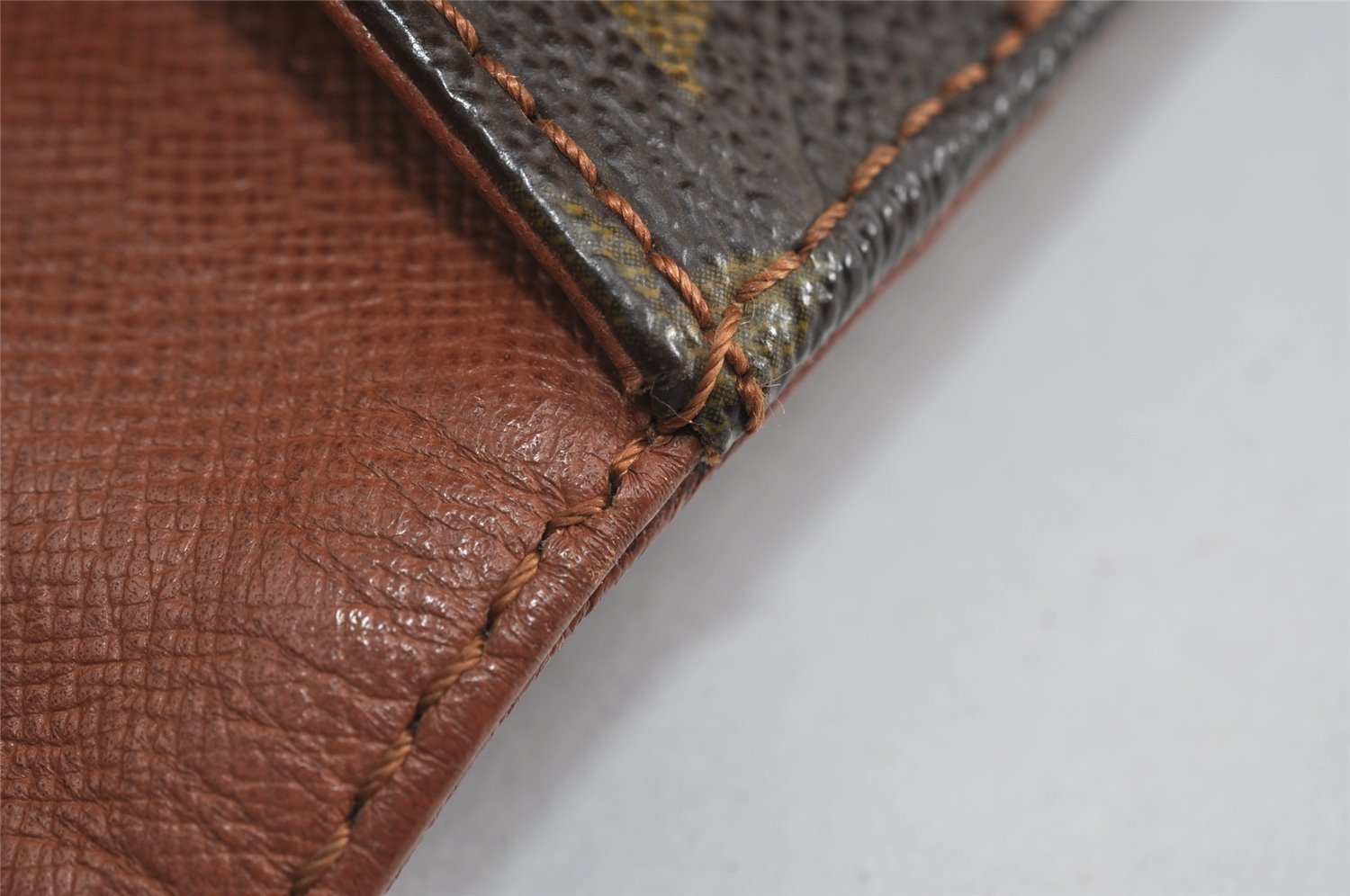 Authentic Louis Vuitton Monogram Pochette Dame GM M51810 Clutch Hand Bag 8938I