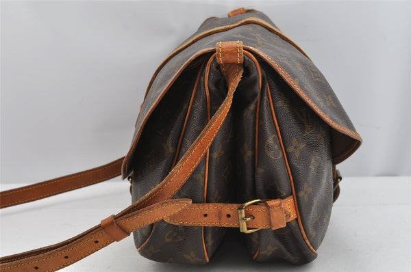 Authentic Louis Vuitton Monogram Saumur 30 Shoulder Cross Bag M42256 LV 8938J