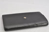 Auth Louis Vuitton Monogram Mat Pochette Porte Monnaie Credit Wallet Black 8939J