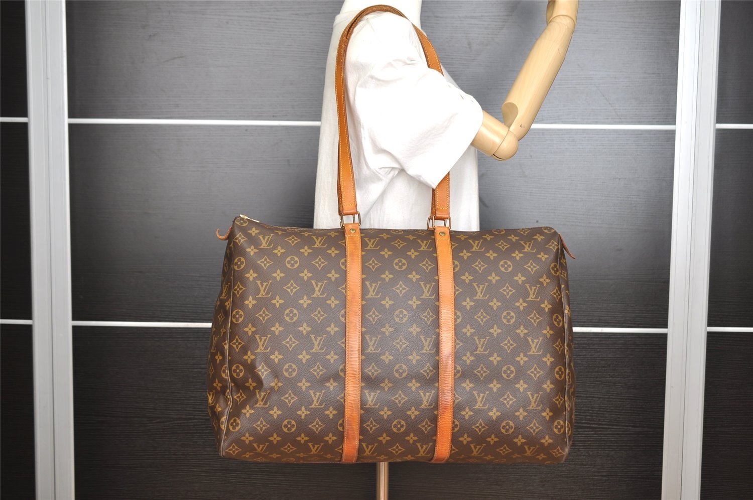 Authentic Louis Vuitton Monogram Flanerie 50 Shoulder Boston Bag M51116 LV 8940I