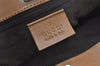 Authentic GUCCI Vintage Hand Tote Bag Leather 0021134 Beige 8940J