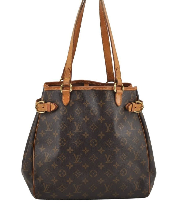 Authentic Louis Vuitton Monogram Batignolles Vertical Tote Bag M51153 LV 8941I