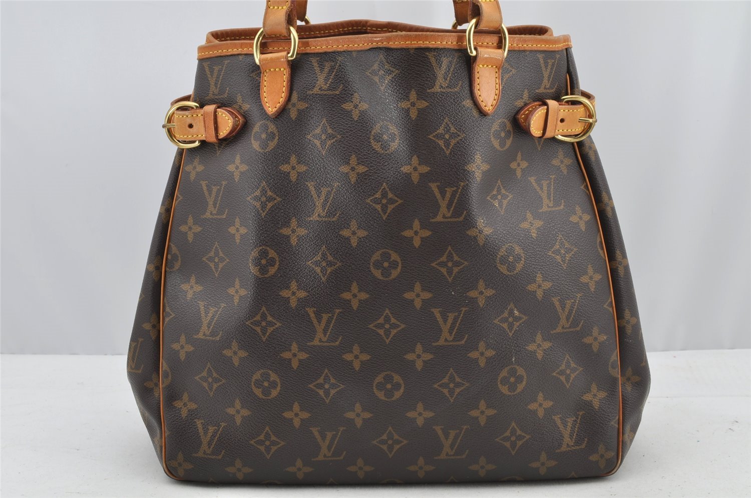 Authentic Louis Vuitton Monogram Batignolles Vertical Tote Bag M51153 LV 8941I