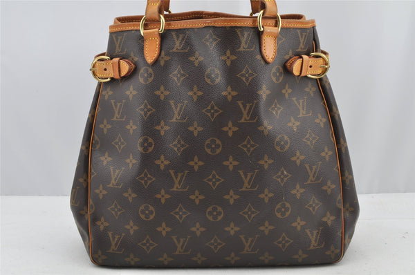 Authentic Louis Vuitton Monogram Batignolles Vertical Tote Bag M51153 LV 8941I