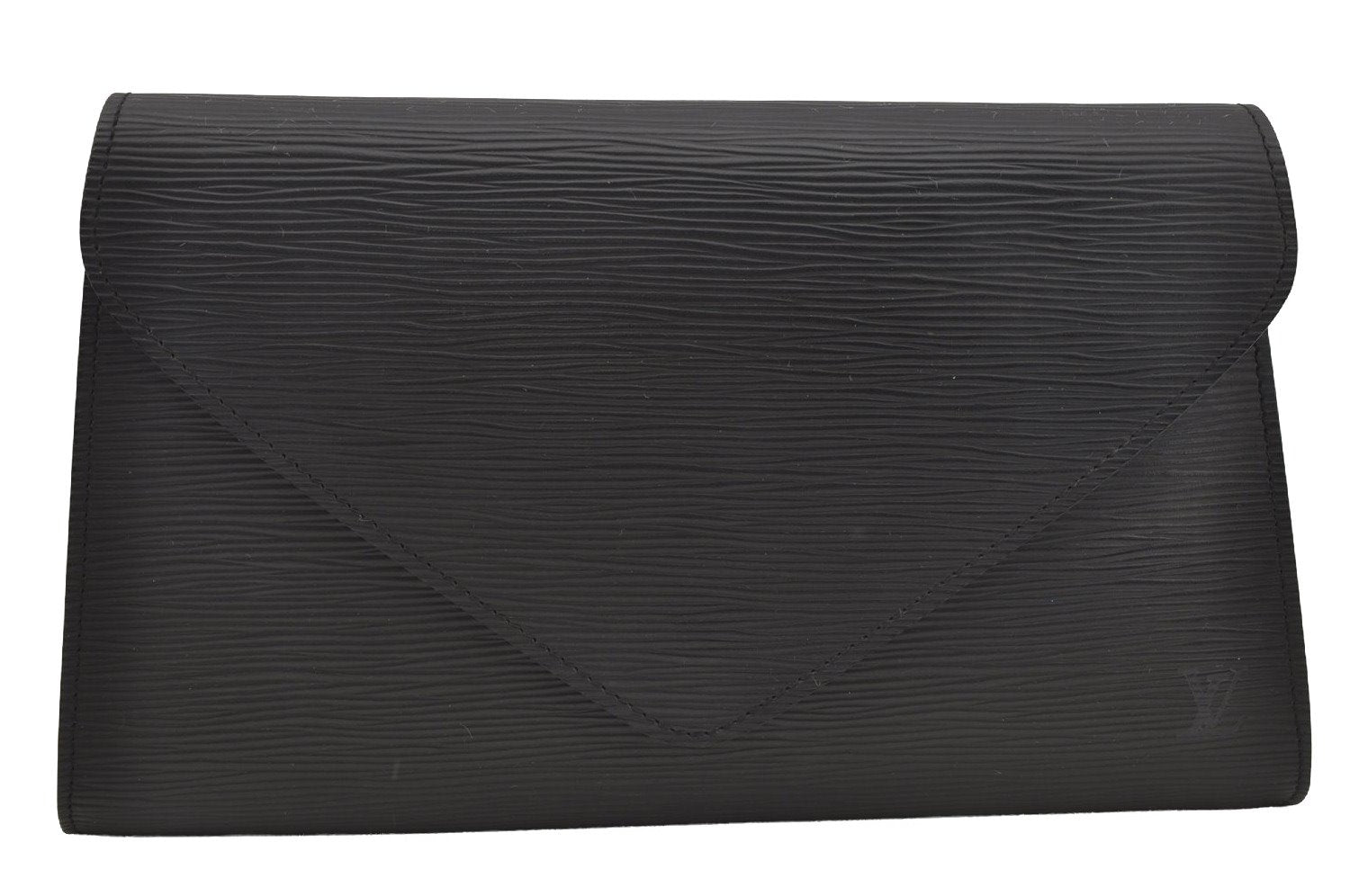 Authentic Louis Vuitton Epi Arts Deco Clutch Hand Bag Black M52632 LV 8942I
