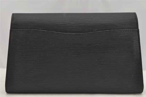 Authentic Louis Vuitton Epi Arts Deco Clutch Hand Bag Black M52632 LV 8942I