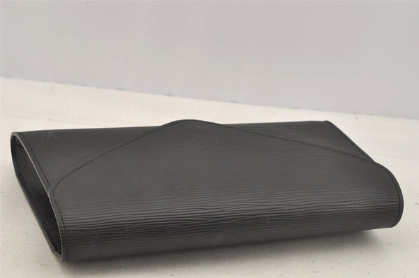 Authentic Louis Vuitton Epi Arts Deco Clutch Hand Bag Black M52632 LV 8942I