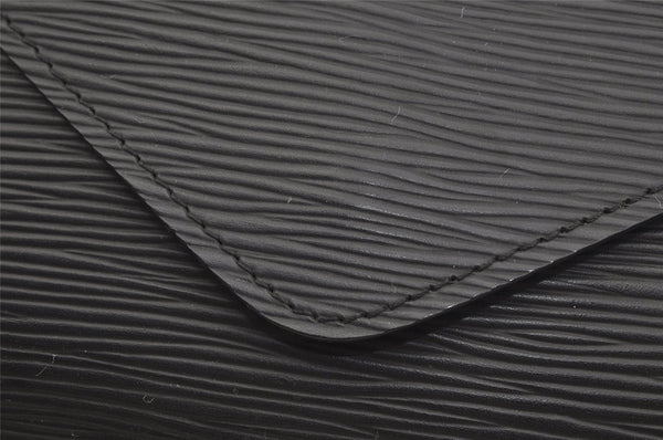 Authentic Louis Vuitton Epi Arts Deco Clutch Hand Bag Black M52632 LV 8942I