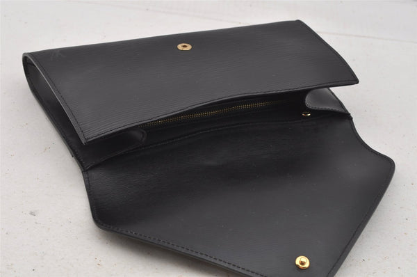 Authentic Louis Vuitton Epi Arts Deco Clutch Hand Bag Black M52632 LV 8942I