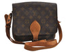 Authentic Louis Vuitton Monogram Cartouchiere MM M51253 Shoulder Cross Bag 8945I