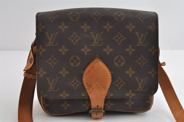Authentic Louis Vuitton Monogram Cartouchiere MM M51253 Shoulder Cross Bag 8945I