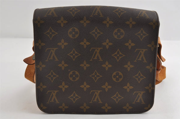 Authentic Louis Vuitton Monogram Cartouchiere MM M51253 Shoulder Cross Bag 8945I