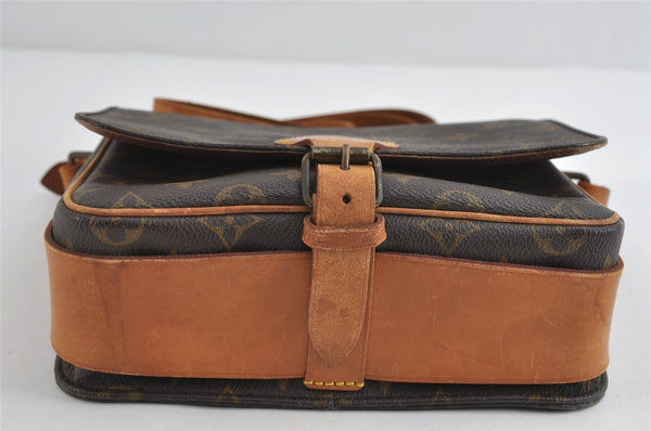 Authentic Louis Vuitton Monogram Cartouchiere MM M51253 Shoulder Cross Bag 8945I