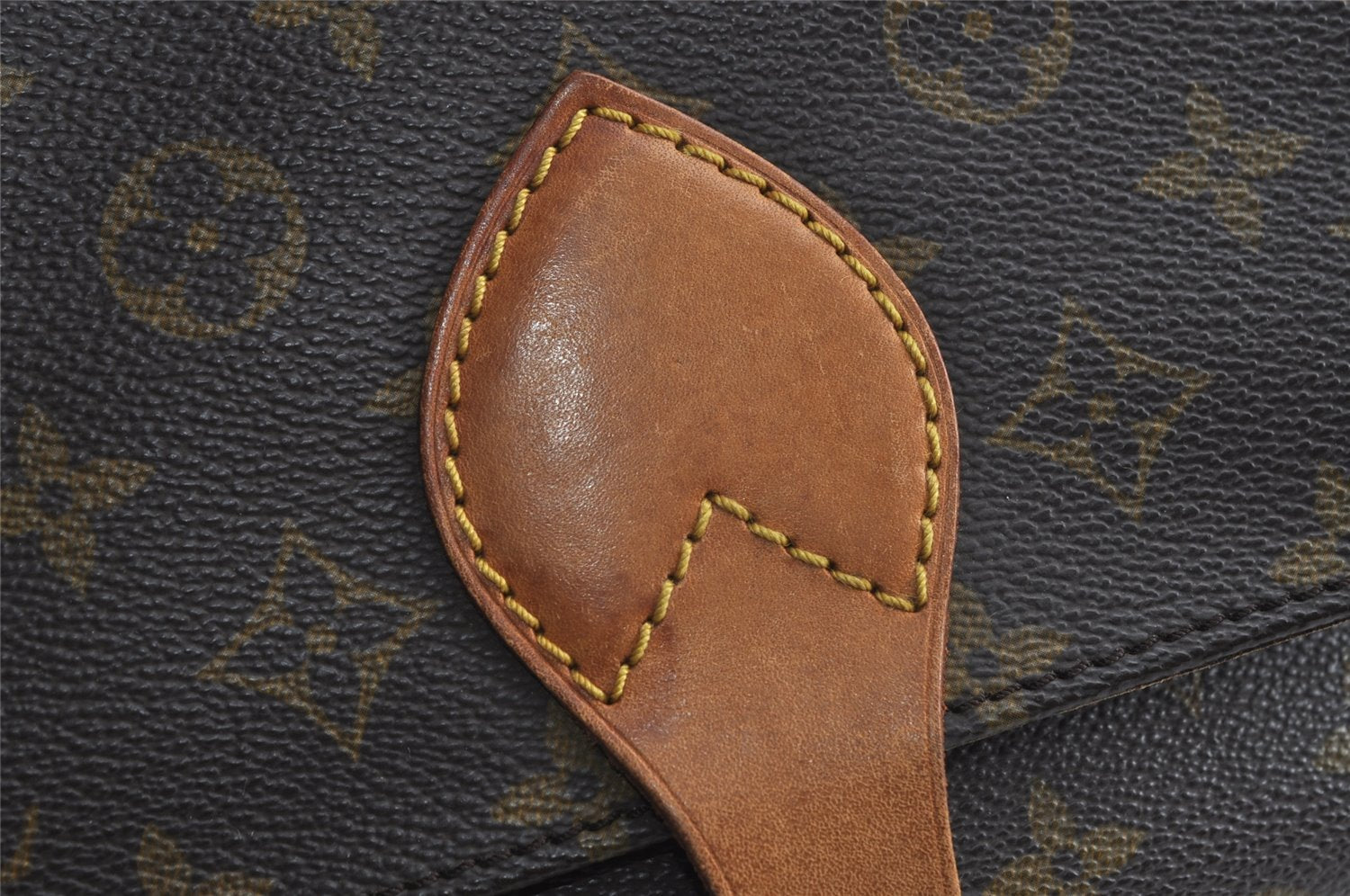 Authentic Louis Vuitton Monogram Cartouchiere MM M51253 Shoulder Cross Bag 8945I