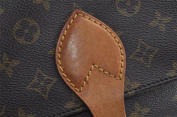 Authentic Louis Vuitton Monogram Cartouchiere MM M51253 Shoulder Cross Bag 8945I