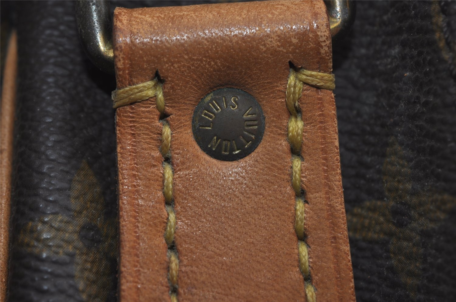 Authentic Louis Vuitton Monogram Cartouchiere MM M51253 Shoulder Cross Bag 8945I