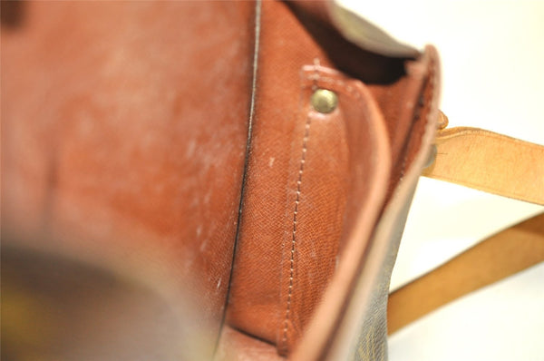 Authentic Louis Vuitton Monogram Cartouchiere MM M51253 Shoulder Cross Bag 8945I