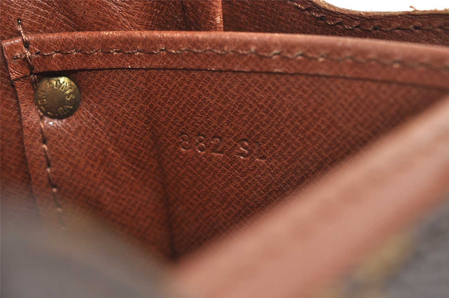 Authentic Louis Vuitton Monogram Cartouchiere MM M51253 Shoulder Cross Bag 8945I