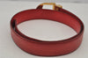 Authentic Louis Vuitton Epi Ceinture Classic Belt 25.6-29.5" R15007 Red 8945J