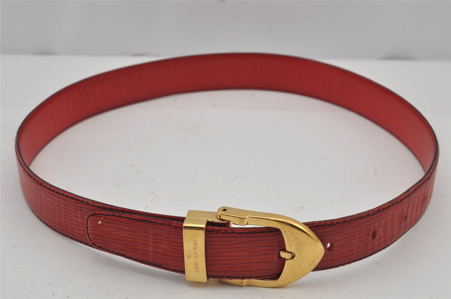 Authentic Louis Vuitton Epi Ceinture Classic Belt 25.6-29.5