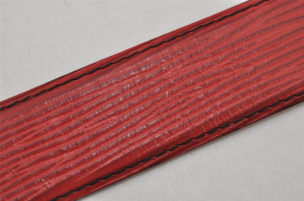 Authentic Louis Vuitton Epi Ceinture Classic Belt 25.6-29.5" R15007 Red 8945J