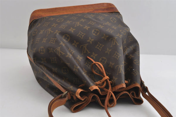 Authentic Louis Vuitton Monogram Noe Shoulder Drawstring Bag M42224 LV 8946I