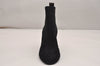 Auth Louis Vuitton Silhouette Line Ankle Boots Suede US Size 7.5 Black 8946J