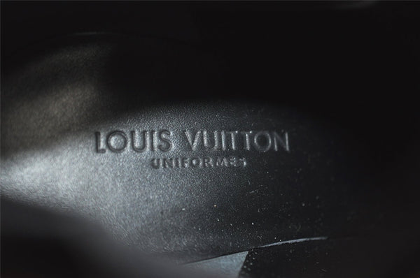 Auth Louis Vuitton Silhouette Line Ankle Boots Suede US Size 7.5 Black 8946J