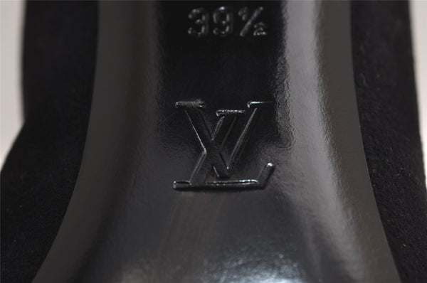 Auth Louis Vuitton Silhouette Line Ankle Boots Suede US Size 7.5 Black 8946J