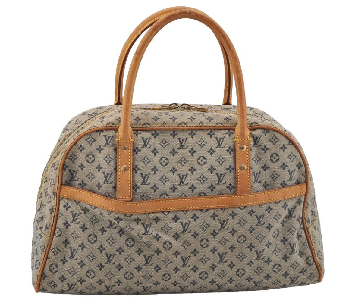 Authentic Louis Vuitton Monogram Mini Marie Shoulder Bag Blue M92003 LV 8948I