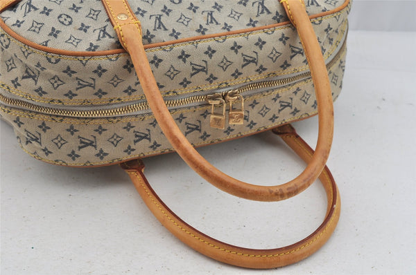 Authentic Louis Vuitton Monogram Mini Marie Shoulder Bag Blue M92003 LV 8948I
