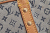 Authentic Louis Vuitton Monogram Mini Marie Shoulder Bag Blue M92003 LV 8948I