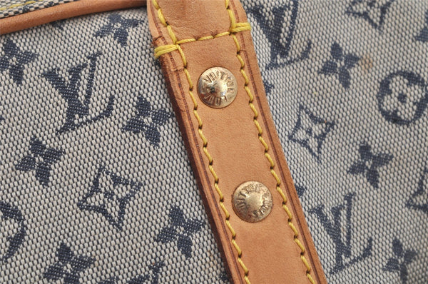 Authentic Louis Vuitton Monogram Mini Marie Shoulder Bag Blue M92003 LV 8948I