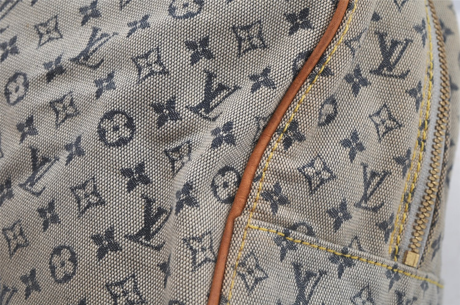 Authentic Louis Vuitton Monogram Mini Marie Shoulder Bag Blue M92003 LV 8948I