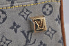 Authentic Louis Vuitton Monogram Mini Marie Shoulder Bag Blue M92003 LV 8948I