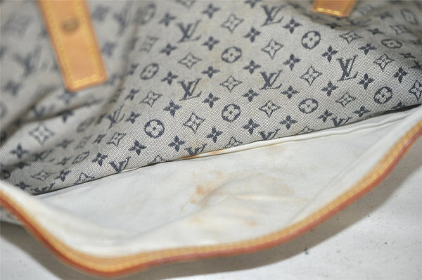 Authentic Louis Vuitton Monogram Mini Marie Shoulder Bag Blue M92003 LV 8948I